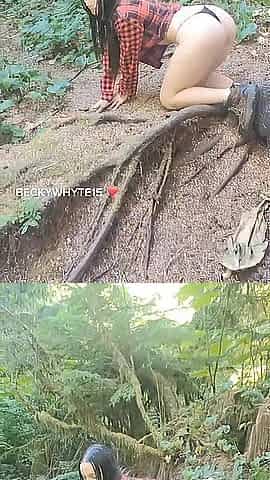Hawt And Slutty Hiker Strolls Throughout The Forest In Her Belt ????????????