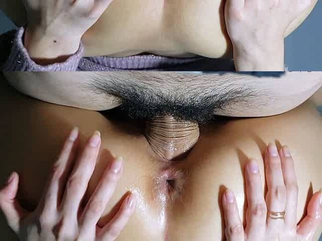This amateur brunette loves ass fingering