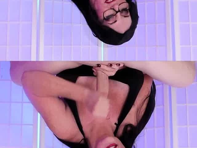 Busty milf Sherry Stunns grabs your big fat dick and starts