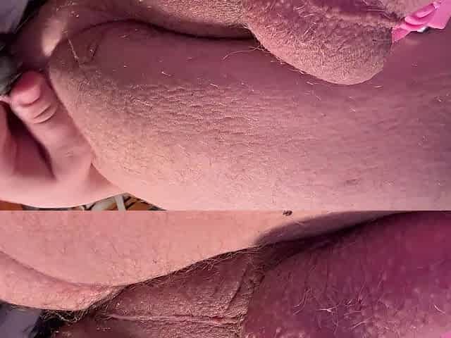 Sissy blows butt the eats her own cum