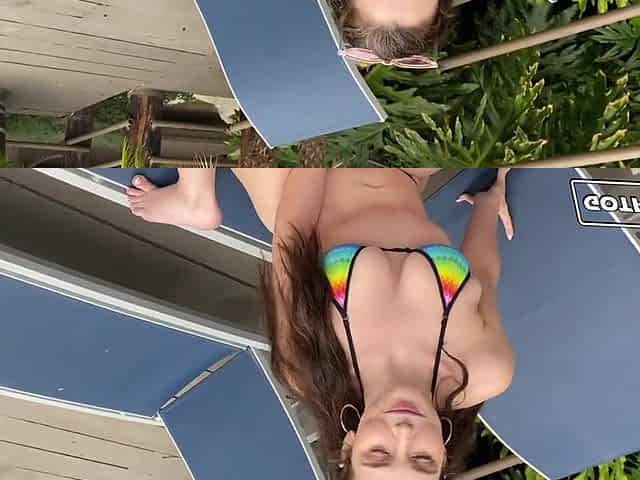 sexy brunette hair gets drilled coarse - Lily Lou