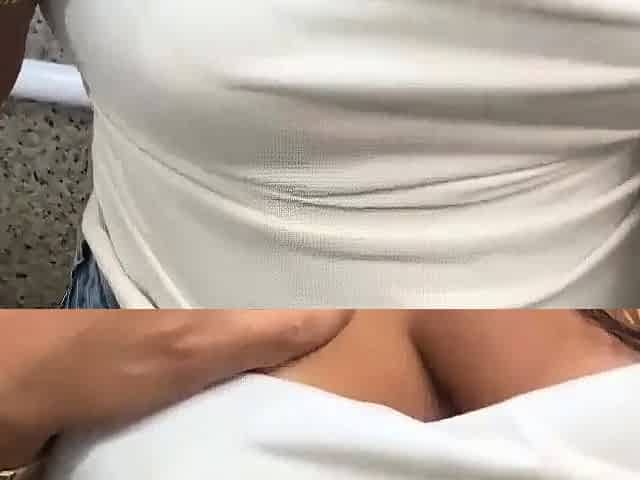 Cumming in the public bathroom