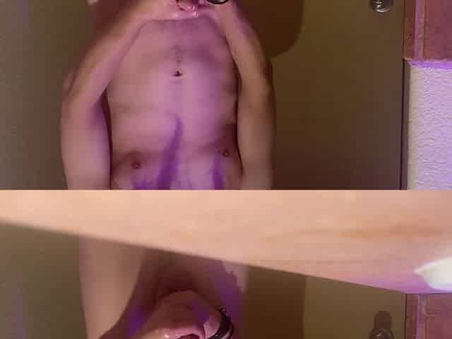 Oiled up and willing to blow