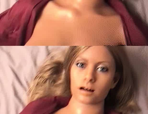 RealDollSex nude blonde realdoll blowjob in ralph lauren