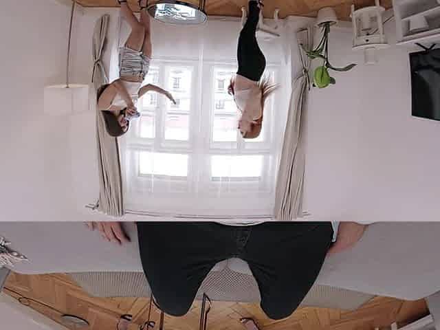 Inviting 2 porn actresses over turns into sexy FFM trio