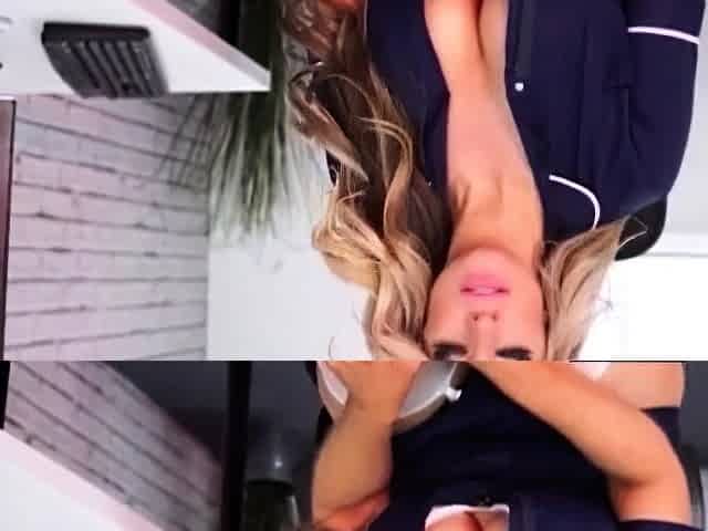 Wank This Sexy Milf with a Big Butt in Stockings