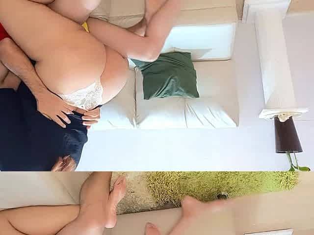 Thick and Horny Gina Uses Her Beautiful Tits to Give Her Lover a Handjob and Have Hardcore Sex