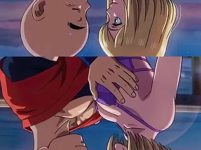 Android eighteen & Krillin beach abode Excitement - Romantic CG Comics