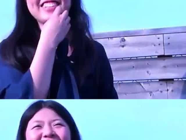 Cheating Asian Woman Sucks Dick on Balcony