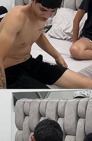 Handsome and Muscular Young Man Gives a Hard Fuck to the Naughty Horny Girlfriend of His Little Midget Best Friend.