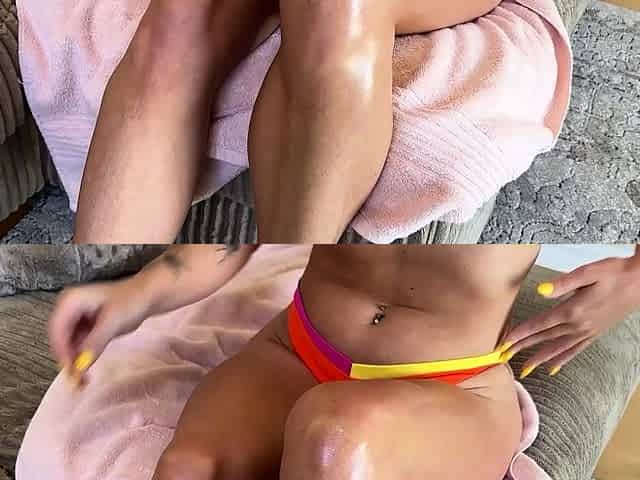 Annie King s Oily Solo Masturbation Session