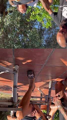 Foot Job with High Heels