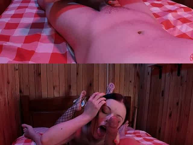 Fishnet Clad MILF Takes On A Big Cock Hardcore