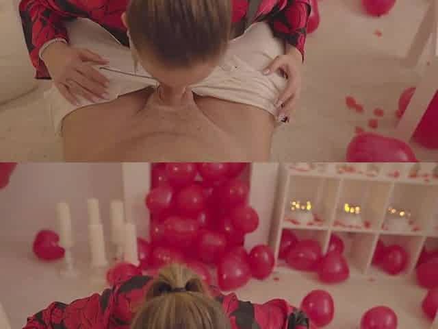 Romantic oral sex and titsjob