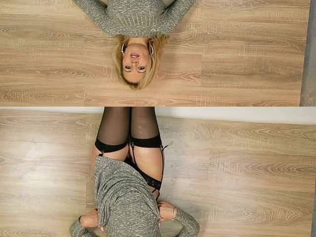 Mature coquette gets naked and shows her delicious pussy spreading legs wide open
