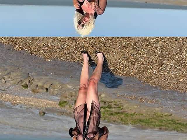 Sheer Underwear on the Beach Until I Take It off