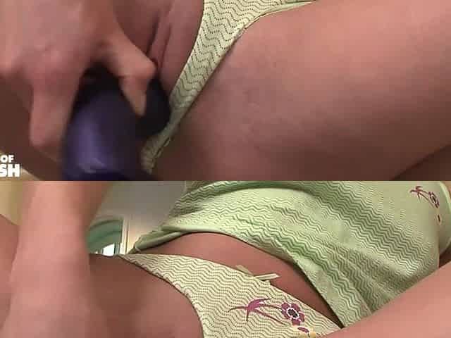 Blonde Chick Squirts a Lot While a Dude Pounds Her Deep on the Floor