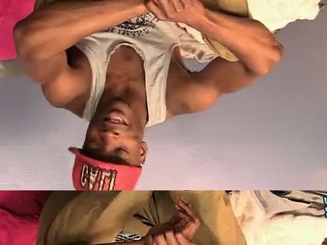 ZackRandall: Str8 Charles King Strokes His Giant Ebony Rod In Front Of The Livecam