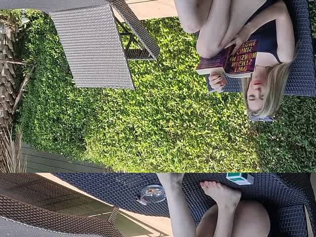 Is Smoking A Cigarette Outdoors While Flashing Her Tits - Lina Roselina