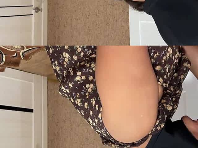 I Put Cock in Her Mouth and Then in Her Pussy - Hot Sex with Cum Inside