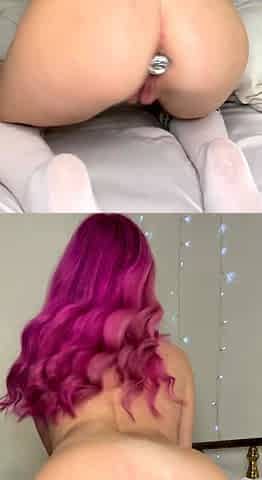 Kinky milf redheads anal solo dildo masturbation
