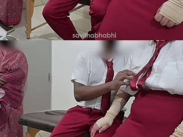 Students Having Fun in Classroom While Teacher Is Watching