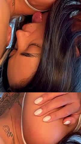 Lesbian Double Dildo & Straponfucking with Blonde Pornstar