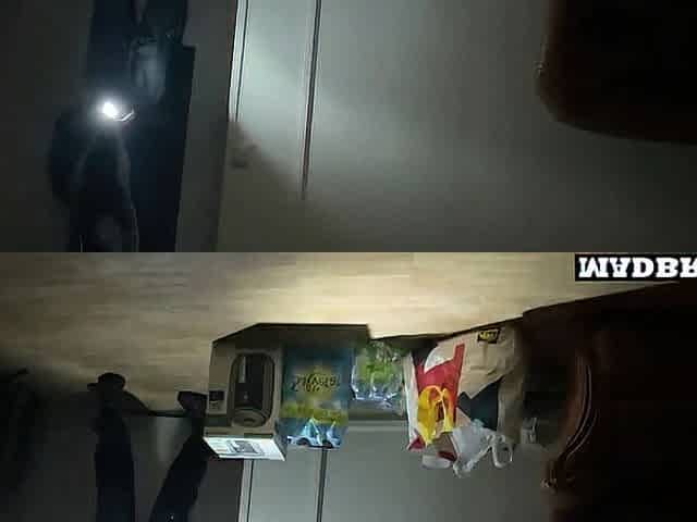 Thief Caught And Drilled At Home To Escape The Police !!!