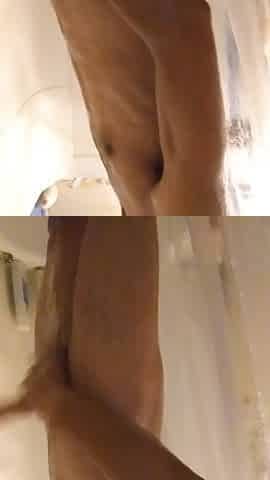 DILF Native Ecstasy Jacking Off In Shower At Mommy's Abode!! ???? Be Quite, That babe's Here Still!!! ????????????????