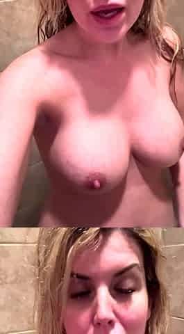Big boob brunette masturbates on webcam