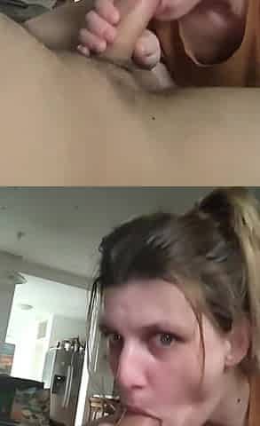 Amateur Slut Sucking Big Cock