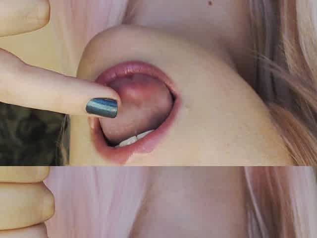 Blonde Hottie Tongue Fetish