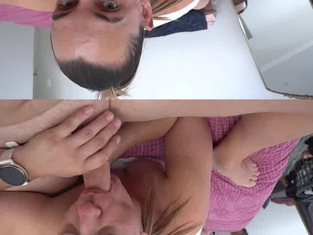 PAWG Wife Rims Me Then Takes Strapless DP in Ass and Pussy & Anal Creampie - Thick Load Drips Out