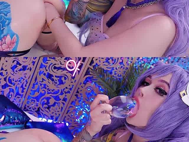 Massive glass buttplug makes my booty gape the the superlatively good