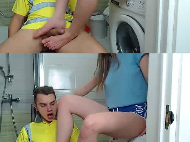 young Anabel's footjob and soles