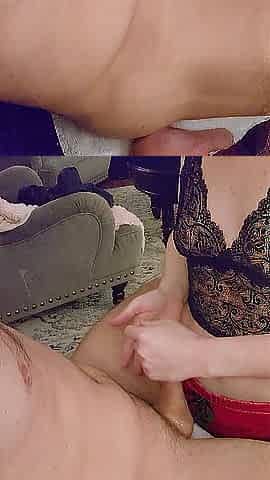 Loud groaning as this guy cums for me! Teasing tugjob ????