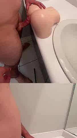 Large booty takes a pounding from massive penis