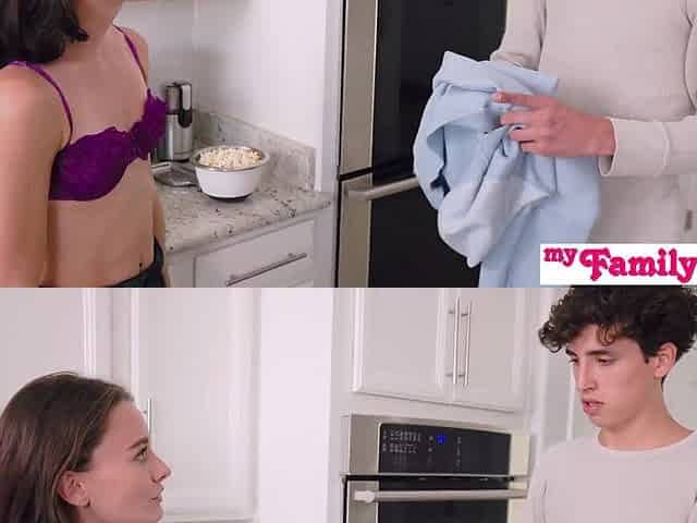 Skinny step-sis Veronica Church seduced her step-bro after shower