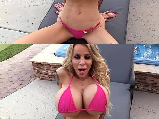 Horny blonde babe with big boobs drilled hard by horny cock