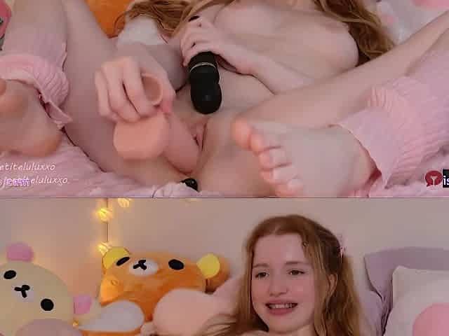 Petitelulux Huge Dildo Play 2 - Is.gd/camsegs