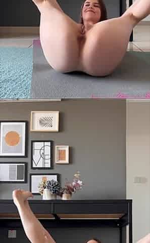 Exciting Sensual Nude Yoga Session