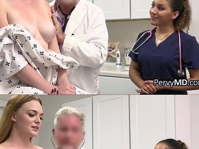 Sharing physicians old dick during checkup