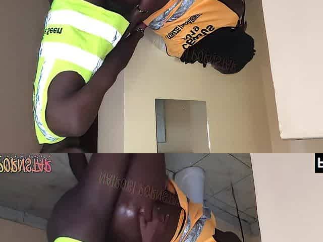 Mzansi Hun Bent over and Drilled on the Kitchen Counter