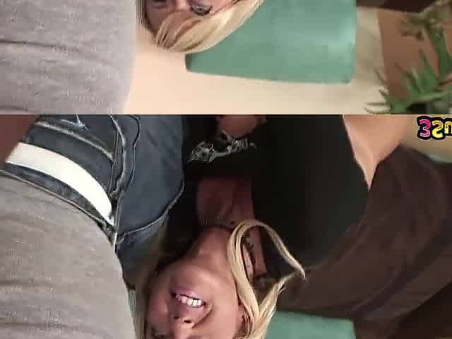 Blond Sweetheart Chennin Blanc Sucks 2 Large Ebony Jocks With Excitement