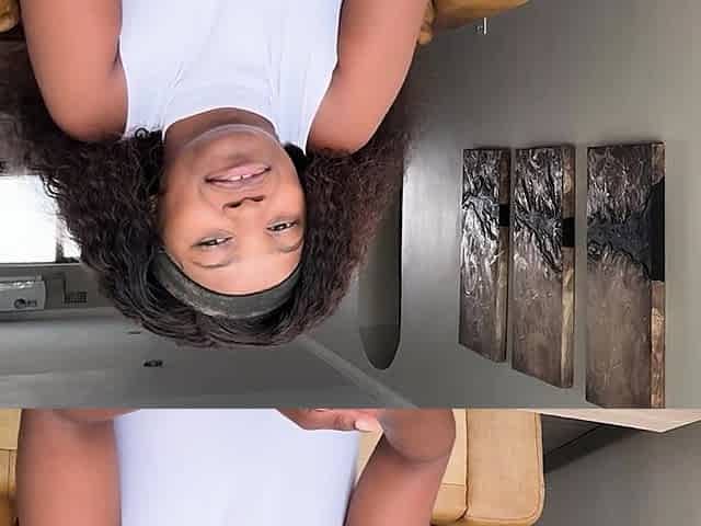 This EBONY TEEN said she was camera shy