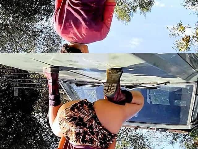 Amateur Milf Outdoor Anal Doggystyle Handjob Sperm Tasting