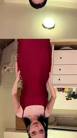 Emo teen on solo webcam masturbation