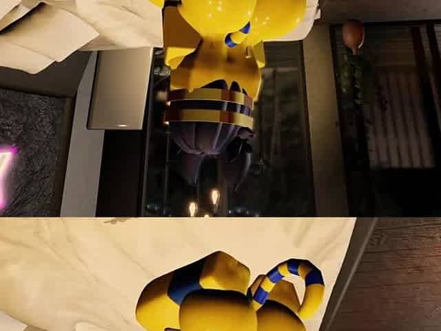 Ankha gets drilled and filled by a large white jock in Roblox