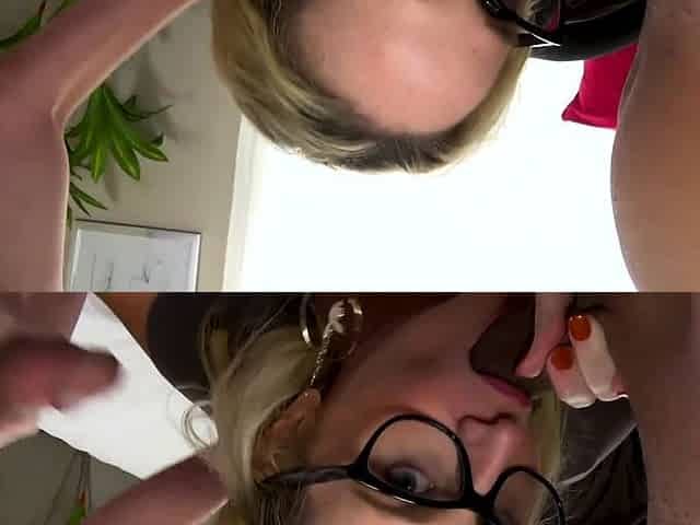 Blonde Milf bangs her bosses for a mega promotion