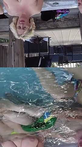 Waterbabes the Hot Tub Reverse Gangbang